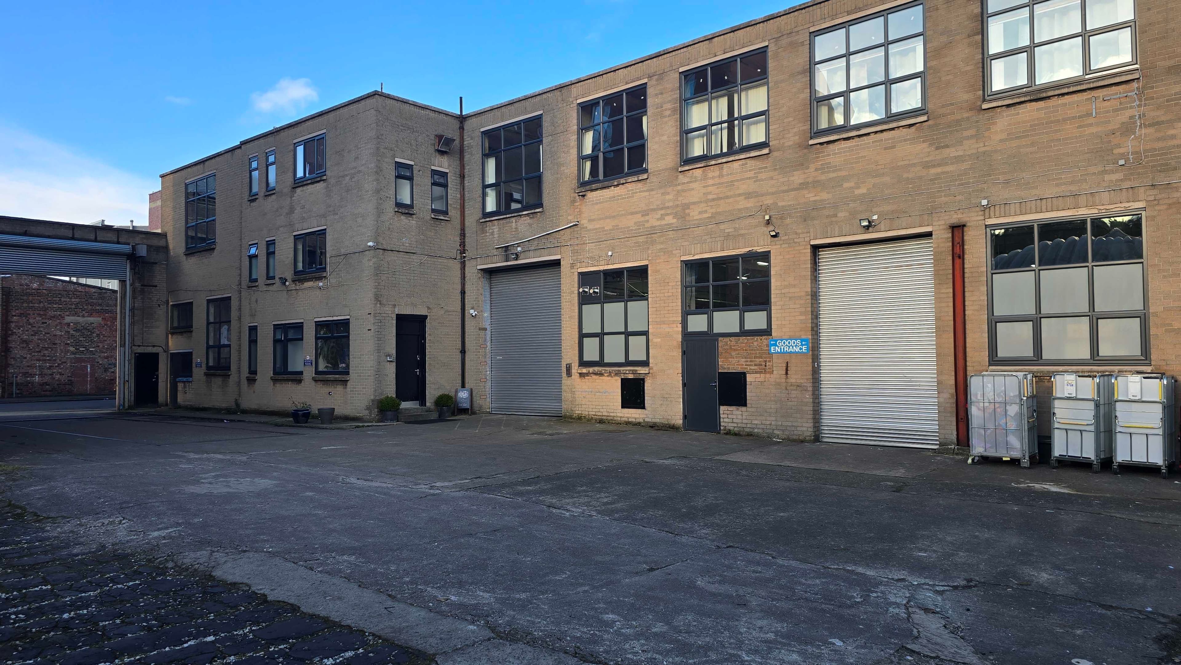 Courtyard and goods entrance